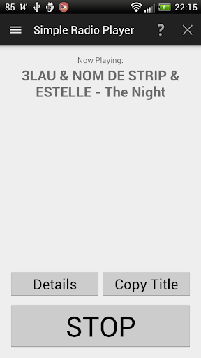 Android application Simple Radio Player screenshort