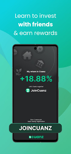 Cuanz : Social Invest Platform Screen 2