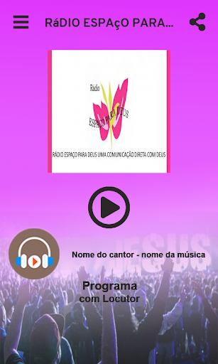 Rádio Espaço para Deus Screen 2
