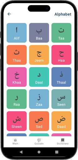 Arabic Alphabet Screen 2
