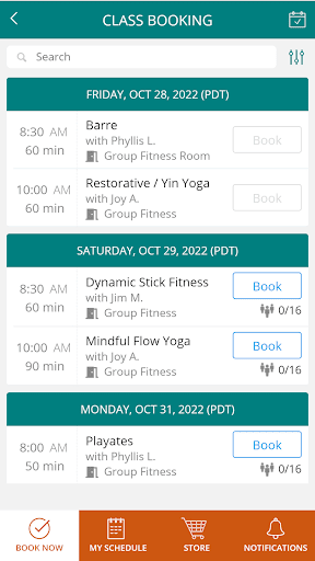 Generations Health Club Screen 3