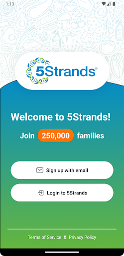 Android application 5Strands screenshort