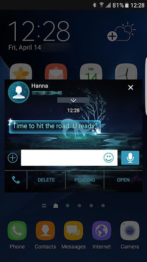 Screenshot of Elk forest Next SMS skin