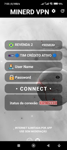 Android application MINERD-VPN screenshort