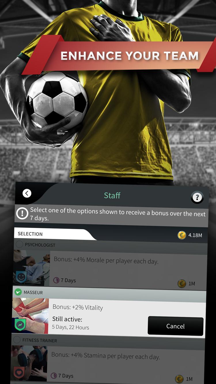 Android application Goal One - The Football Manager screenshort