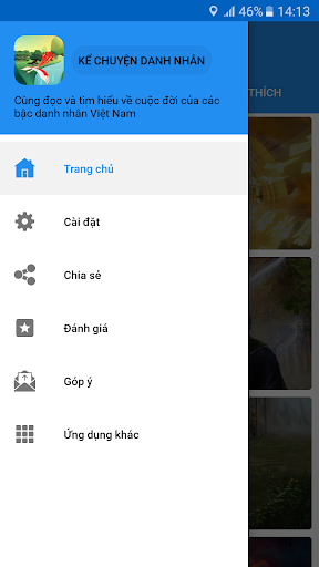 Android application Kể Chuyện Danh Nhân screenshort