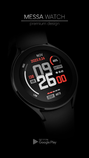 Android application Minimal Digital Watch Face screenshort