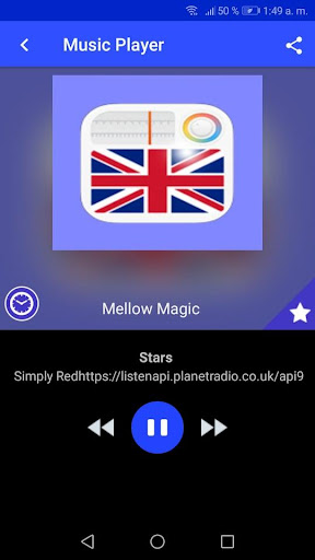 Android application Mellow Magic App fm UK Online screenshort