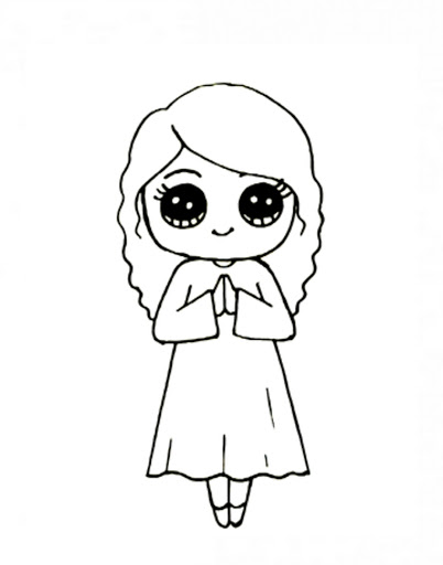 How to draw cute girls step by step