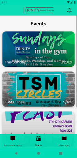 Trinity Student Ministry Screen 3
