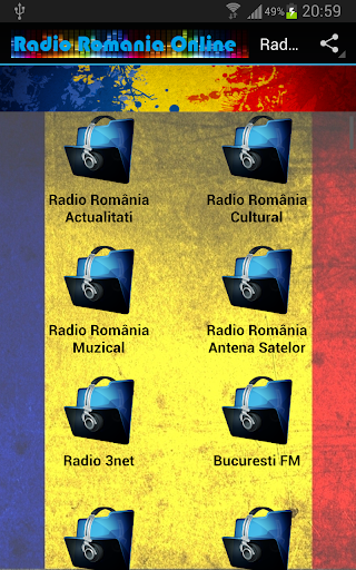 Android application Radio Romania screenshort
