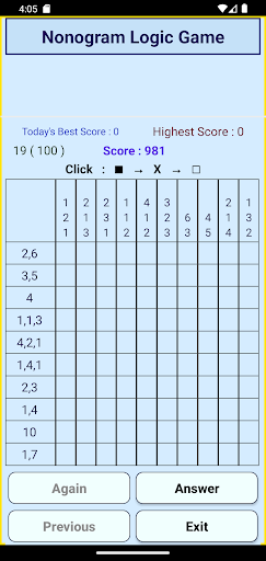 Nonogram Logic Game Screen 2