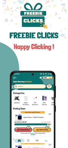 Freebie Clicks: Sweepstakes Screen 3