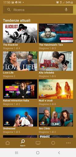 TIMVISION APP Screen 2