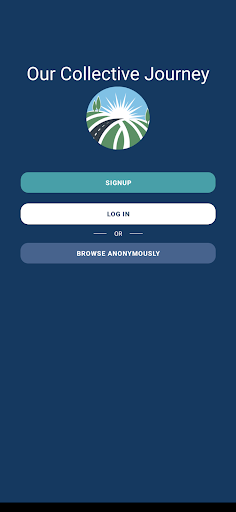 Android application Our Collective Journey screenshort
