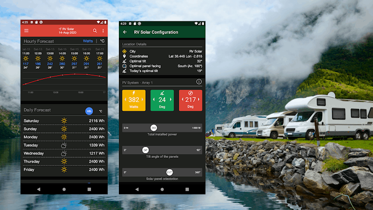 RV Solar Forecast Lite - mini - PVF mini v2.3.12 - (Android)