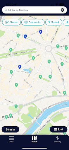 Android application Mob+ France screenshort