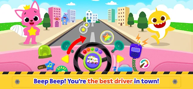 screenshot of Baby Shark Car Town: Kid Games version Varies with device