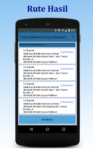 TransJakarta Busway Navigation Screen 2