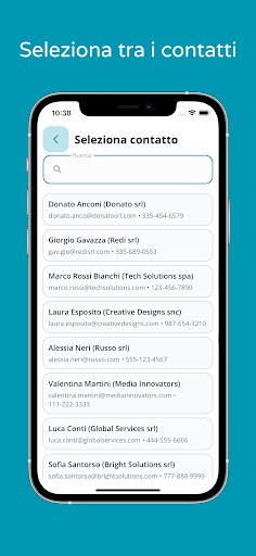 MeetApp - Collect Contacts Screen 2
