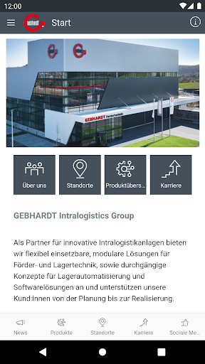 Android application myGEBHARDT screenshort