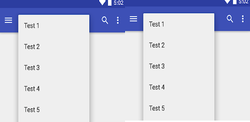 Android application TryDropDown screenshort