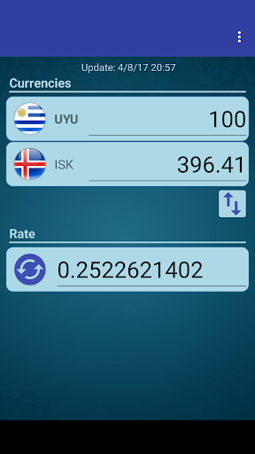 Android application UYU Peso x Iceland Krona screenshort