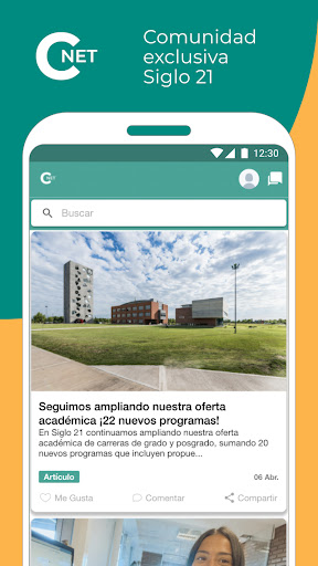 Android application ComunidadNET screenshort