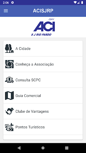 Android application ACI Rio Pardo screenshort