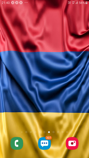Android application Armenia Flag Live Wallpaper screenshort