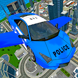 Futuristic Police Flying Car Sim 3D icon