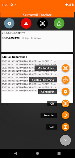 Surmovil Tracker Screen 2