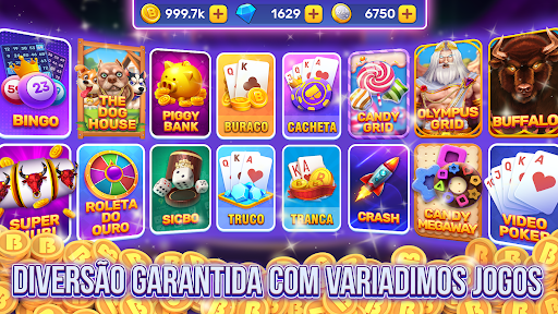 Android application Bacana Games: Buraco & Slots screenshort