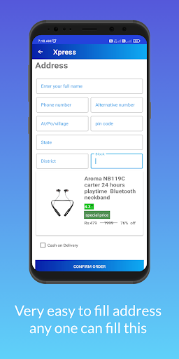 Android application Xpress Online Shopping App screenshort