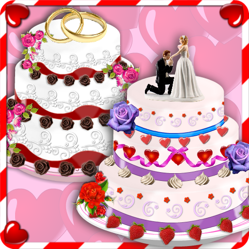 Rose Wedding Cake Maker Games  Icon