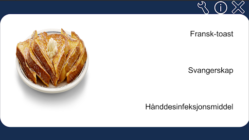 Norwegian for low vision Screen 2
