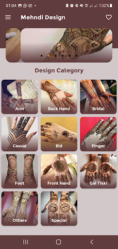 Android application Mehndi Design 2023 screenshort