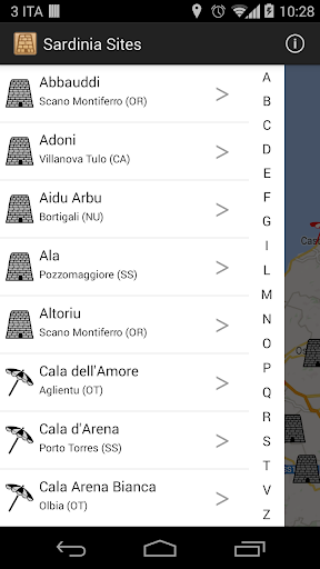 Sardinia Sites Screen 2