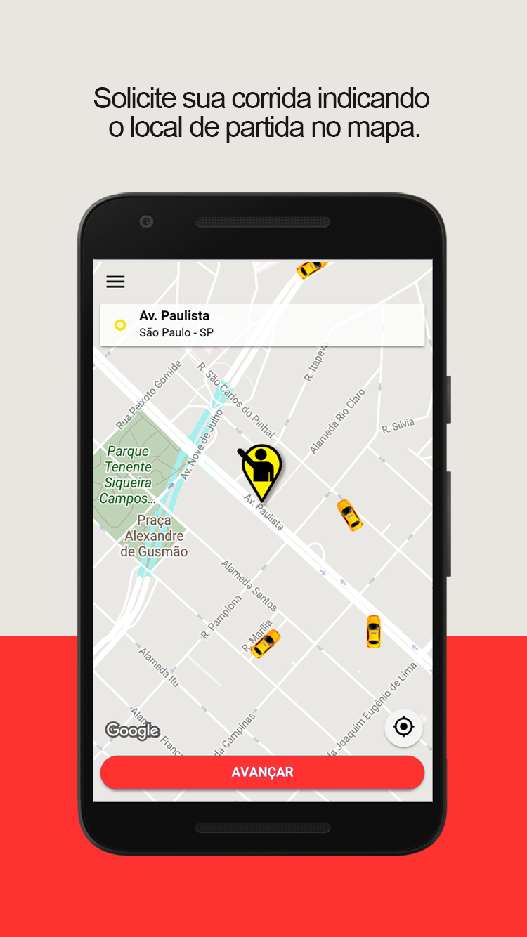 Android application Teletaxi Recife screenshort