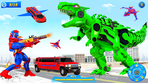 Limo Car Dino Robot Car Game photo 6