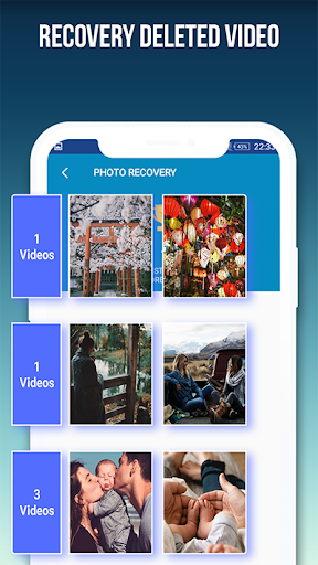 Photo and video recovery App Screen 2