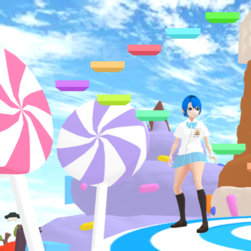 Lolipop candy obby anime girl logo