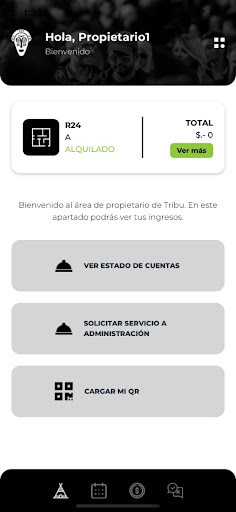 Android application Tribu Co-Living screenshort