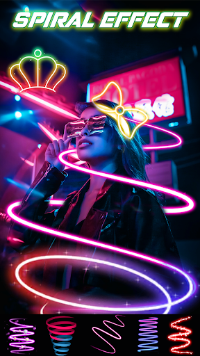 Android application Neon Photo Editor - Drip Effec screenshort