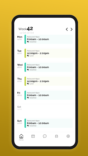 Android application TimeTo.Work - staff schedule screenshort