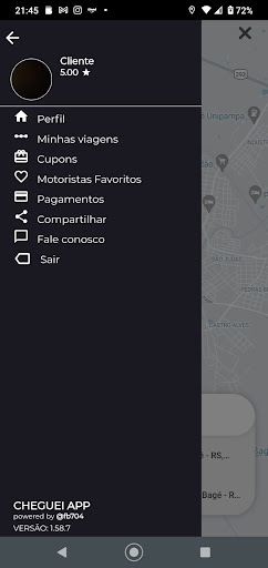 CHEGUEI APP Screen 3