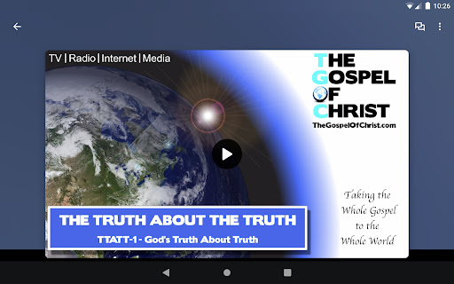 Screenshot of The Gospel of Christ - TGOC