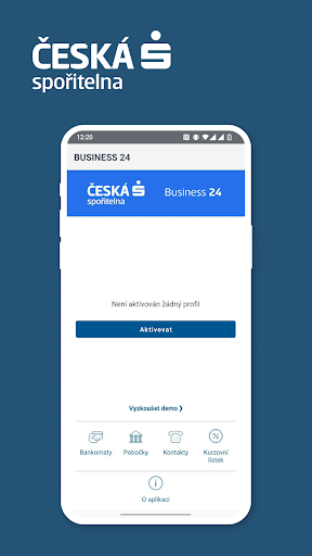 Android application BUSINESS 24 Mobilní banka screenshort