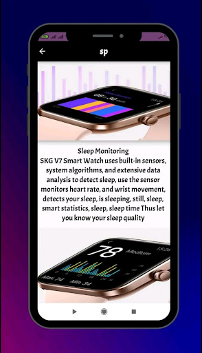 skg smart watch v7 guide Screen 2