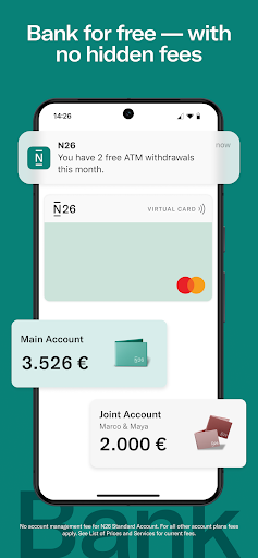 Screenshot of N26 — Love your bank